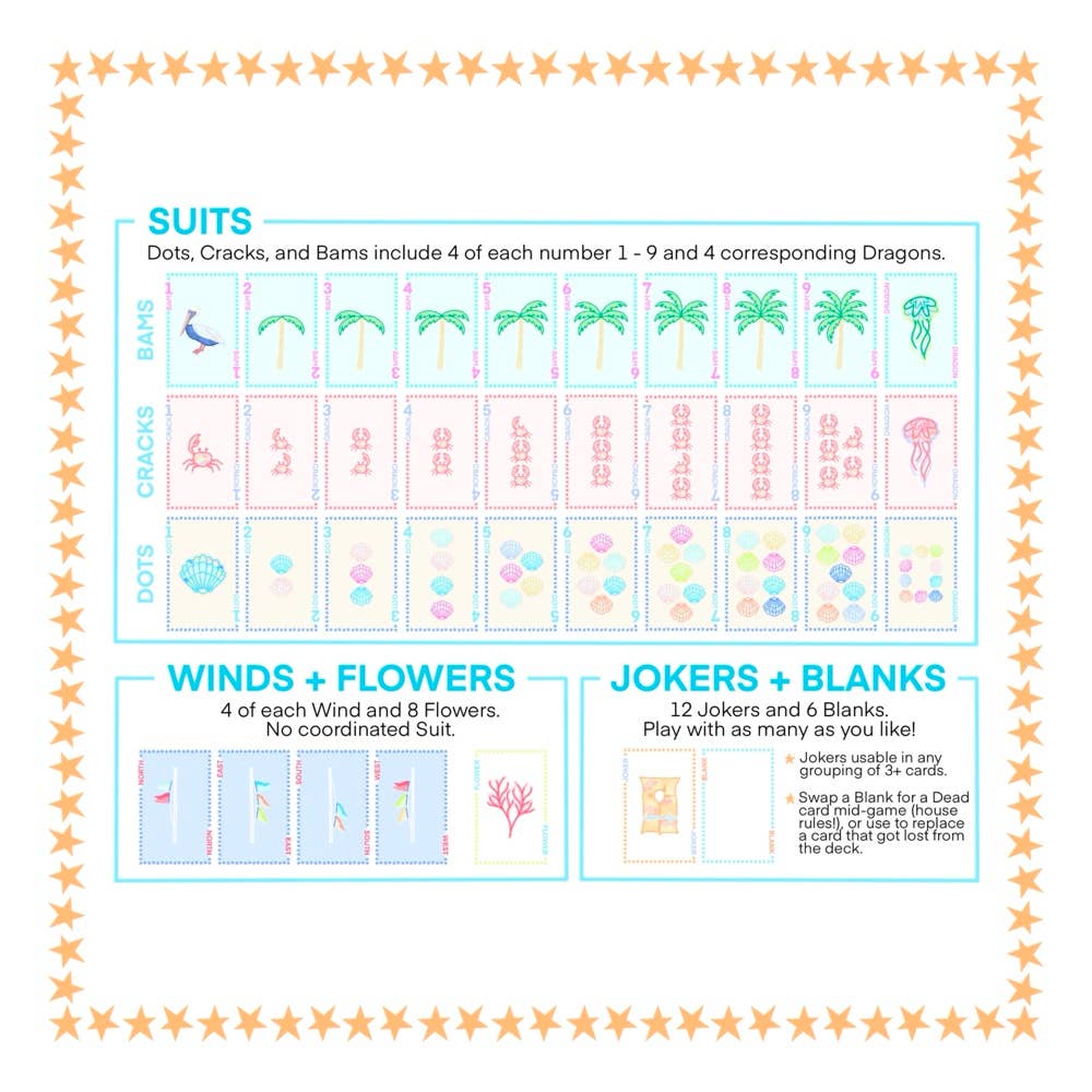 American Mahjong Cards | Beach Edition