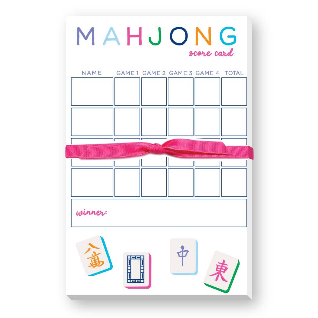 Mahjong Scoring Notepad | Classic Score Pad