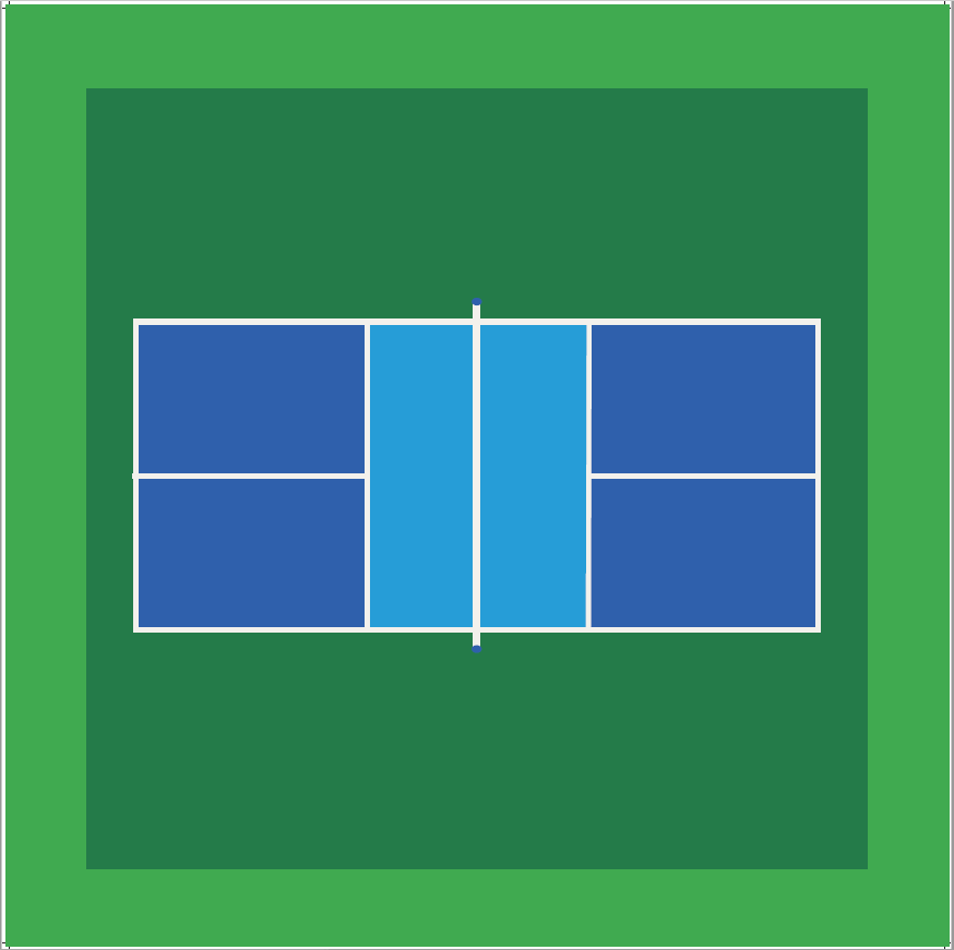 Mahjong Mat with Clear Display Tube | Pickleball Play