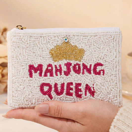 Mahjong Queen Coin Purse| Seed Beaded