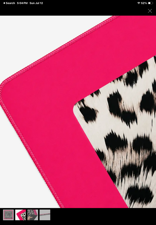 Palm Beach Pink Leopard | Mahjong Mat