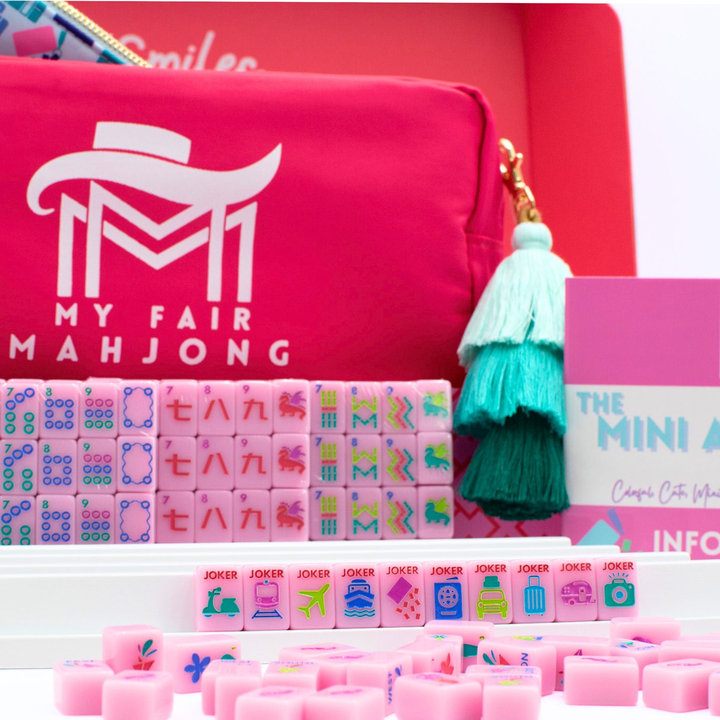 Mini Travel Mahjong | Pink Anywhere Series