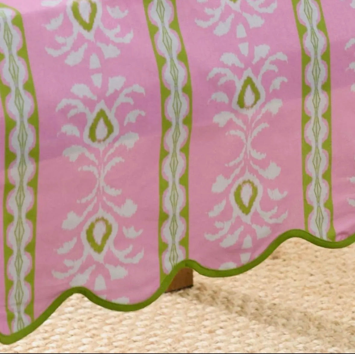 Tablecloth | Rosemary Stripe Pink Square