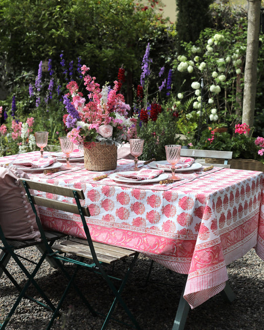 Pink City Bloom Tablecloth