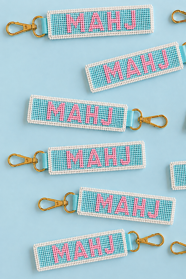 MAHJ Beaded Keychain