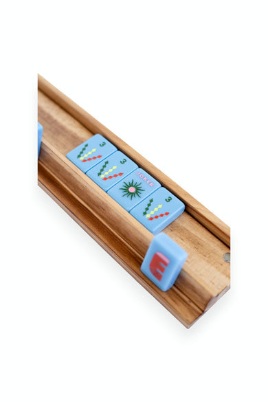 Mahjong Racks and Pushers | Oak