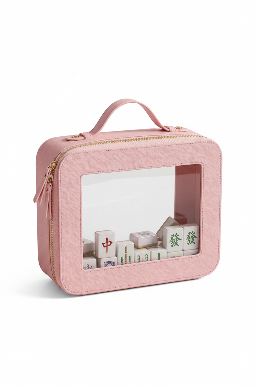 Mahjong Tile Case | Blush Pink