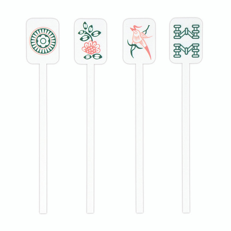 Acrylic Stir Sticks | Mahjong Tiles