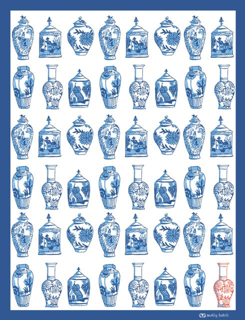 Mahjong Tea Towel | Well Versed Double Sided