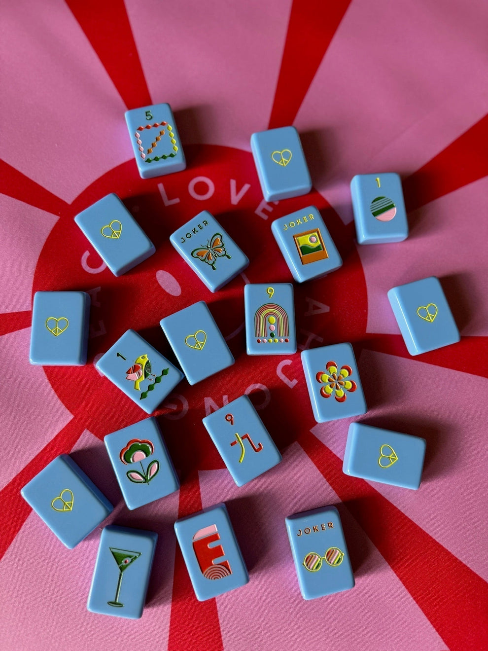 Mahjong Tile Set | Mod French Blue
