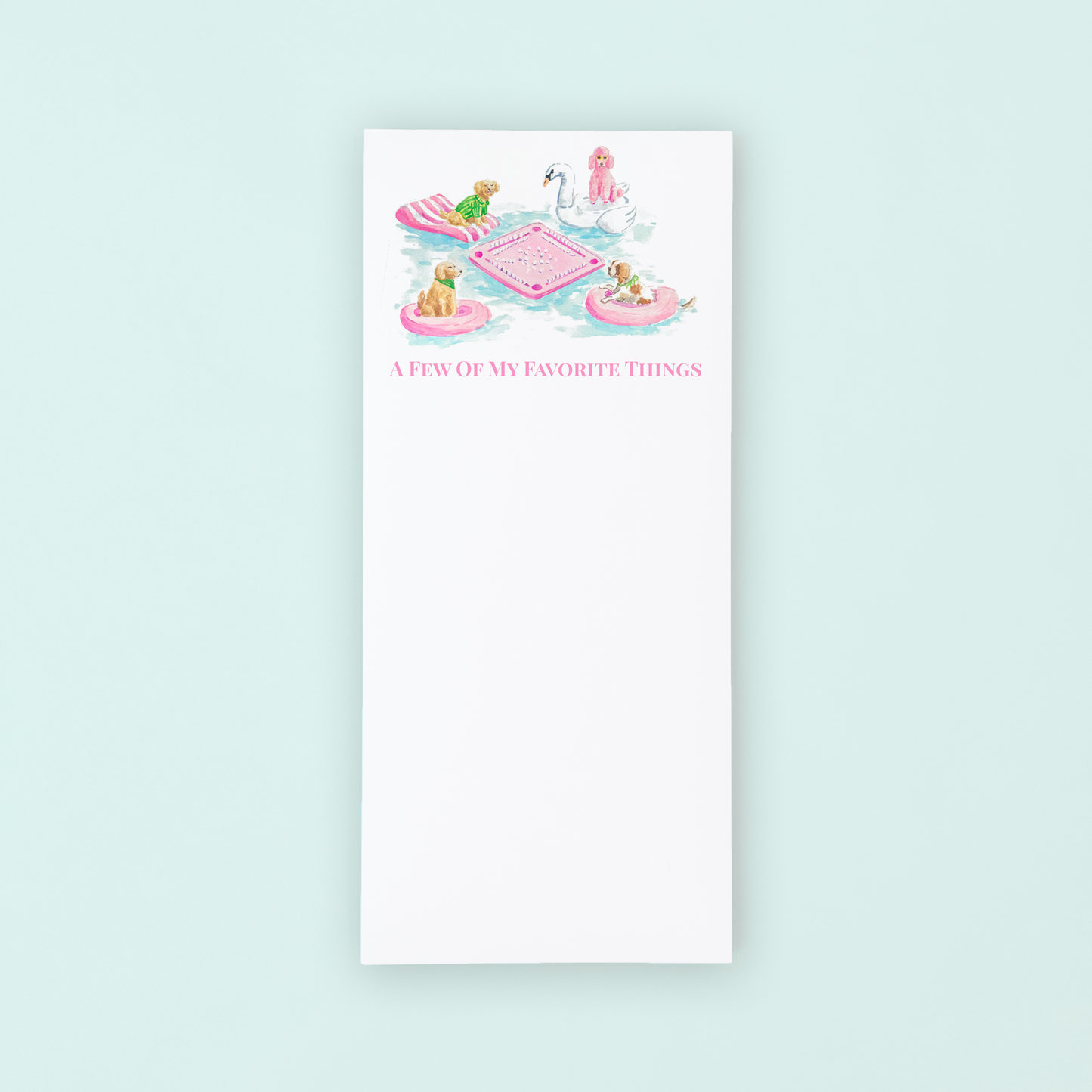 List Notepad | Dogs Playing Pool Mahjong