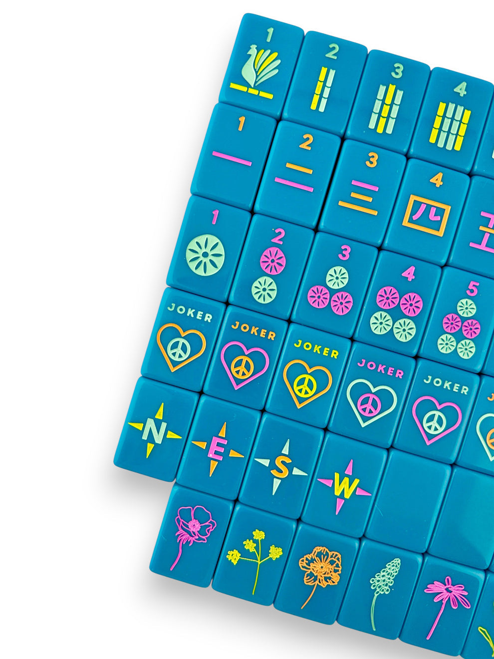 Mahjong Tile Set | OG Mahj Totally Teal