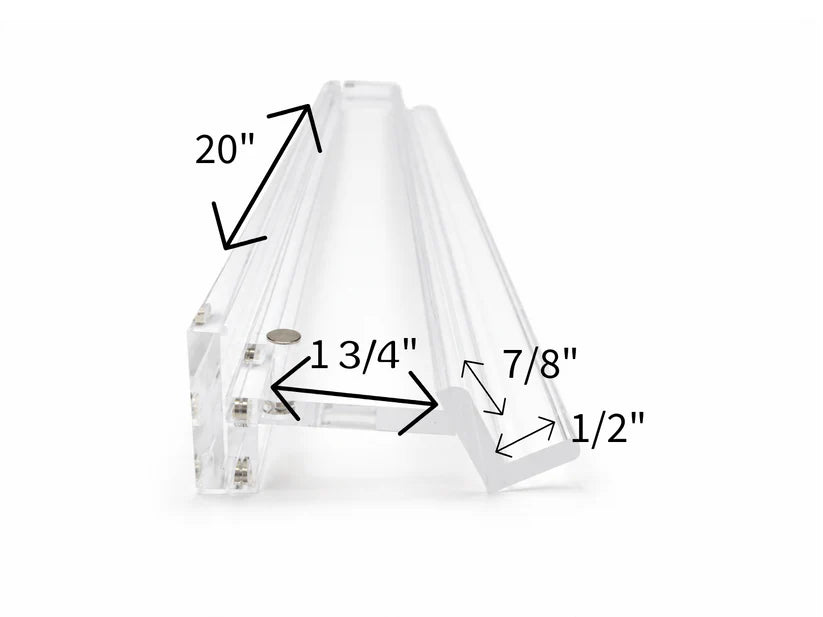 Acrylic Racks & Pushers | Clear Straight