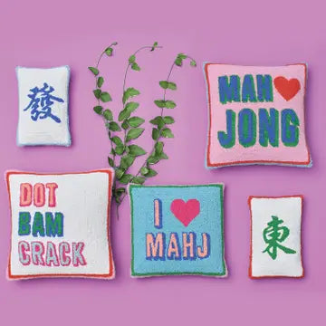 Mahjong Hook Pillow | Heart Mahjong