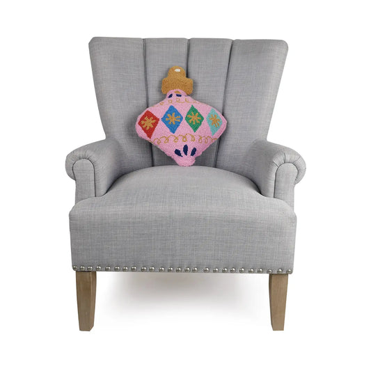 Mahjong Hook Pillow | Pink Ornament Shaped