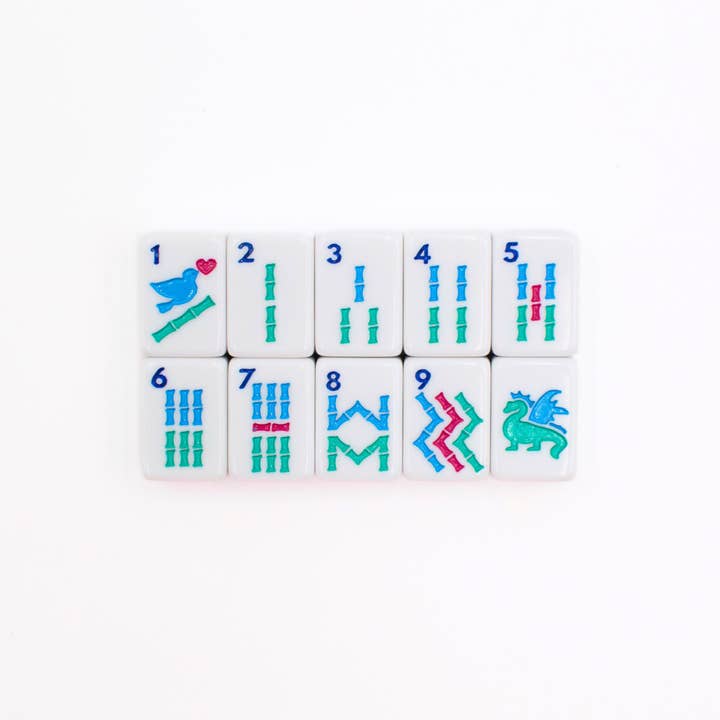 Mini Travel Mahjong Set | Mini Anywhere Series White