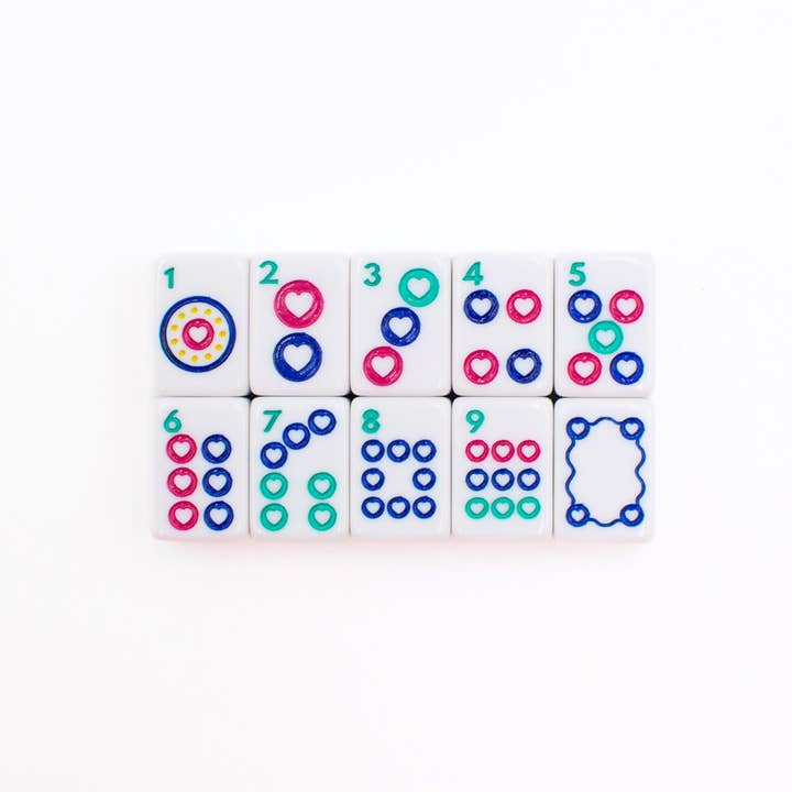 Mini Travel Mahjong Set | Mini Anywhere Series White