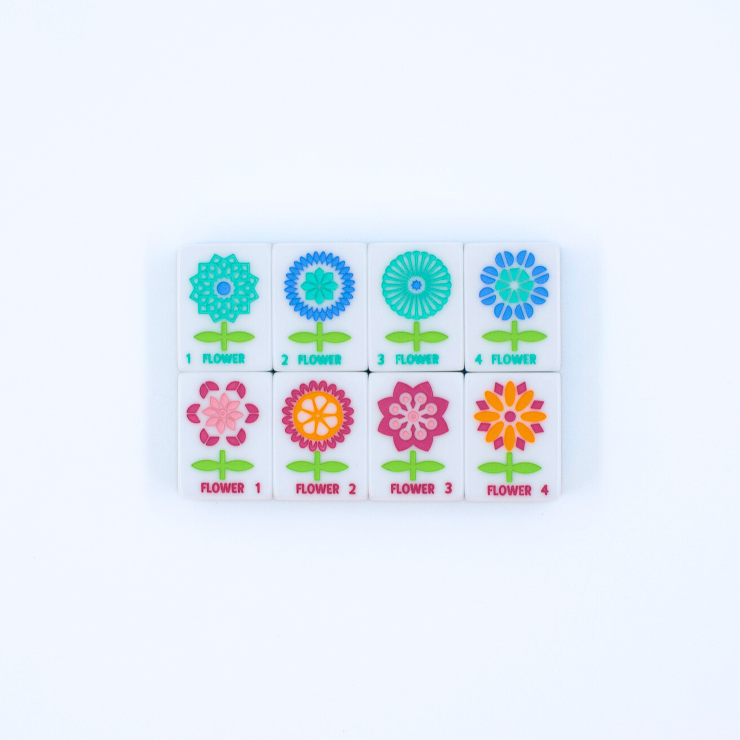 Mahjong Tile Set | Crystal Prism Pink