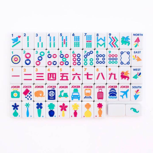 Mini Travel Mahjong Set | Mini Anywhere Series White
