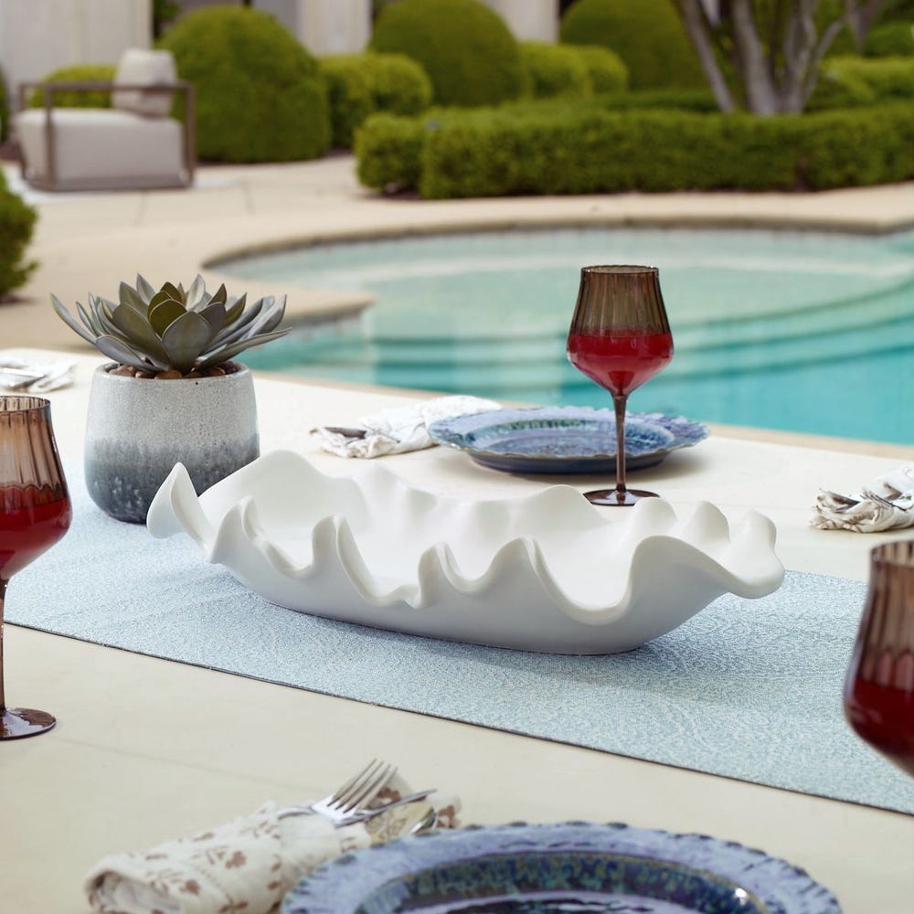 Ruffled Mahjong Tile Bowl