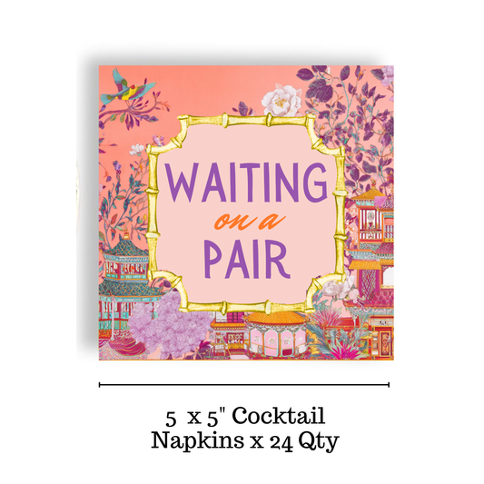 Mahjong Cocktail Napkins | Waiting on a Pair
