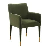 Mahjong Game Chair | Moss Velvet SOLD IN PAIRS