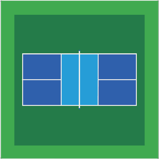 Mahjong Mat with Clear Display Tube | Pickleball Play