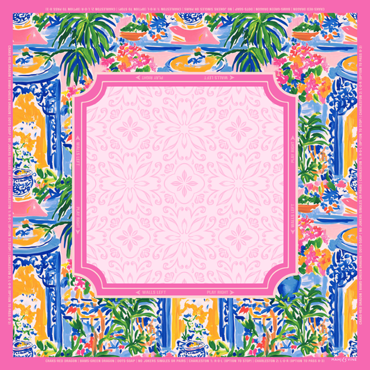 Mahjong Mat | Porcelain Bloom