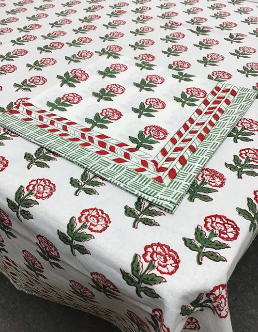 Tablecloth 60X60 | Marianne Flower Red