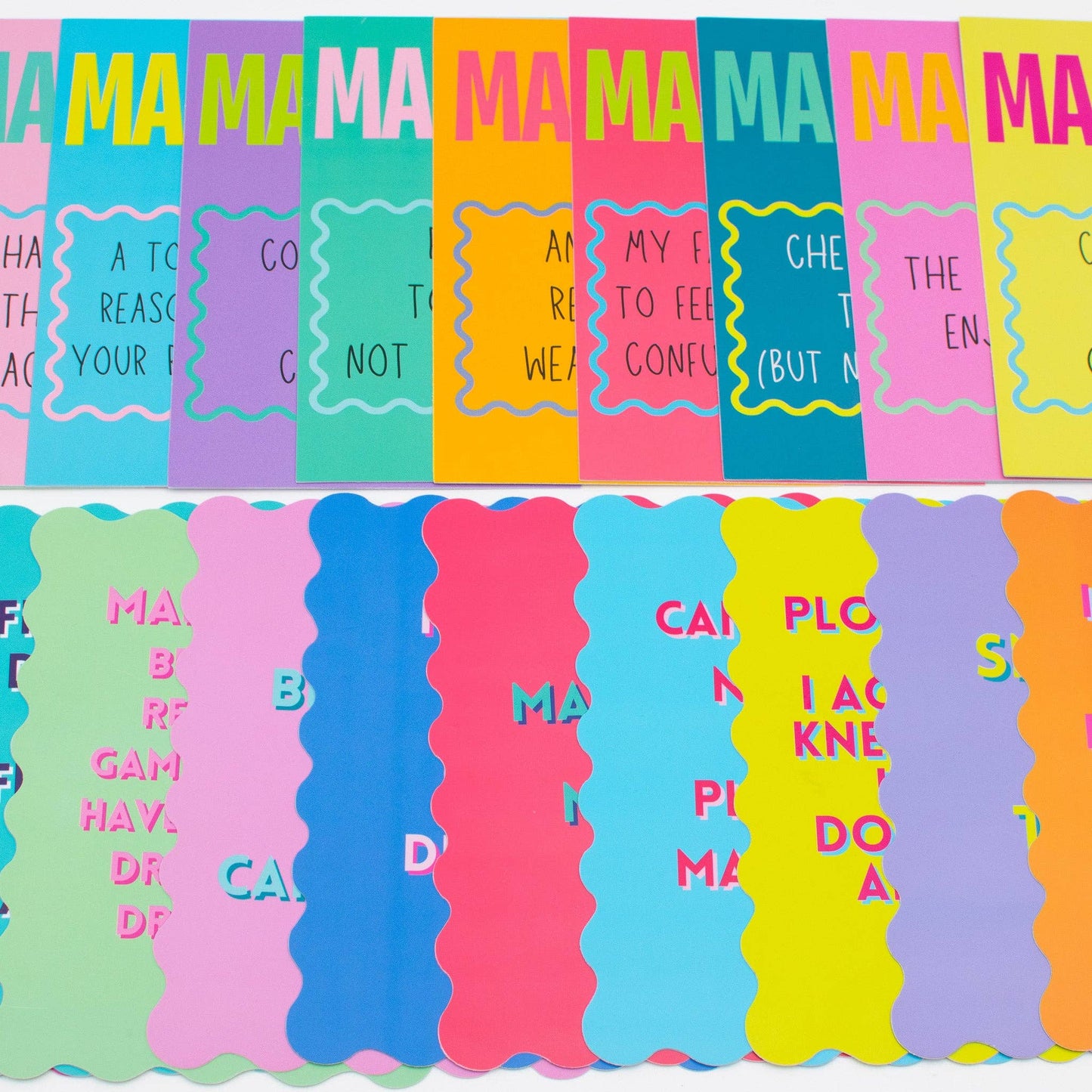 MAHJONG SHUFFLE CARD  |  Mahjong Is Series  |  Sized to Store with League Cards: Blue- Cheaper than Therapy