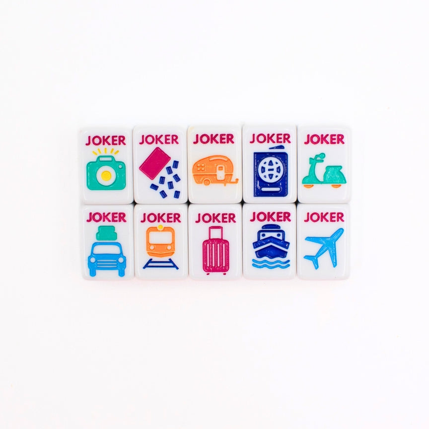 Mini Travel Mahjong Set | Mini Anywhere Series White