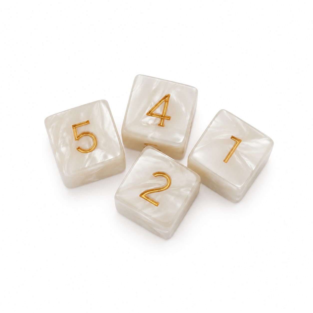 Mahjong Specialty Dice | Ivory Pearl