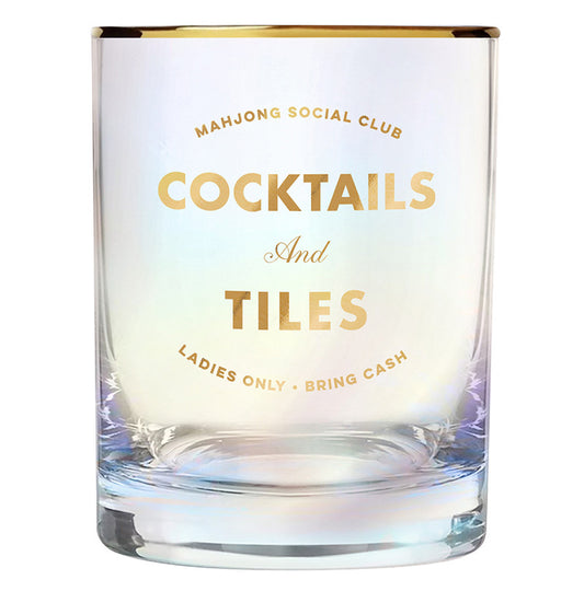 Gold Foil Rocks Glass | Cocktails & Tiles