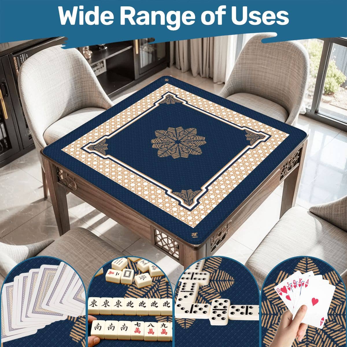 Mahjong Mat | Navy Manor