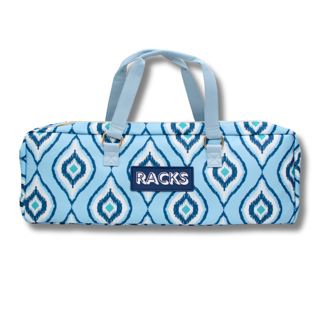 Mahjong Rack Bag  |  Stripes- Pink & Red Rack Bag