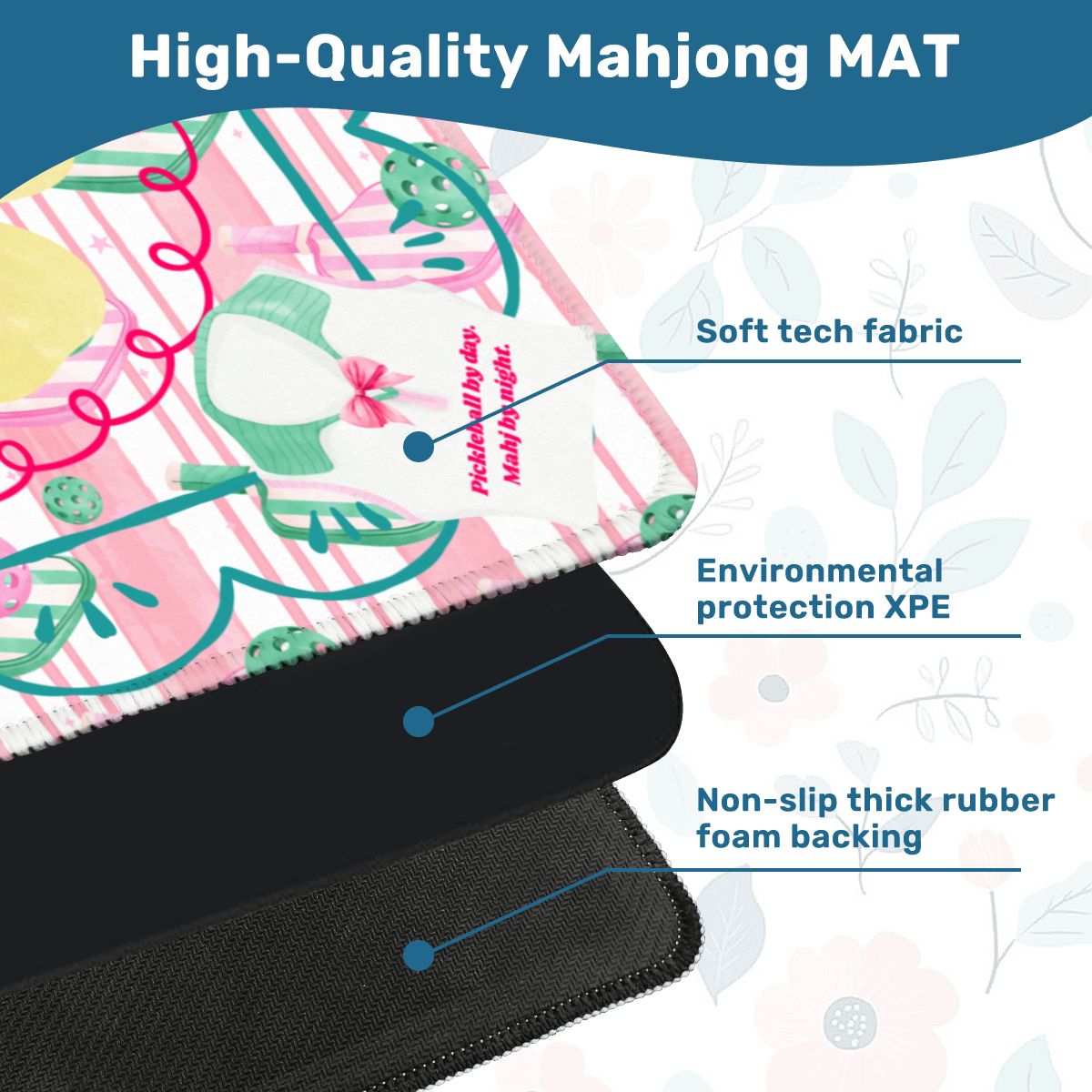 Mahjong Mat | Pickleball by Day, Mahj by Night