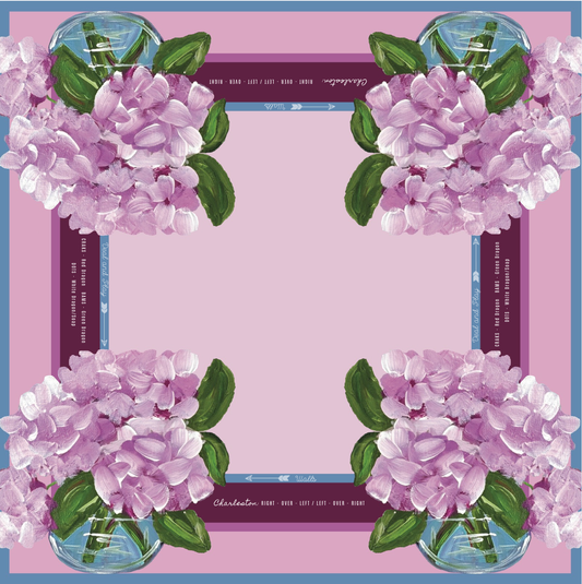 Mahjong Mat | Pink Berry Hydrangea