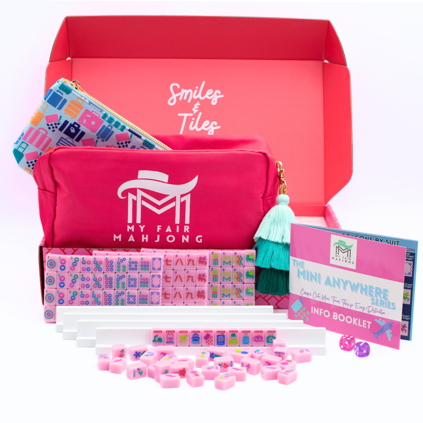 Mini Travel Mahjong | Pink Anywhere Series