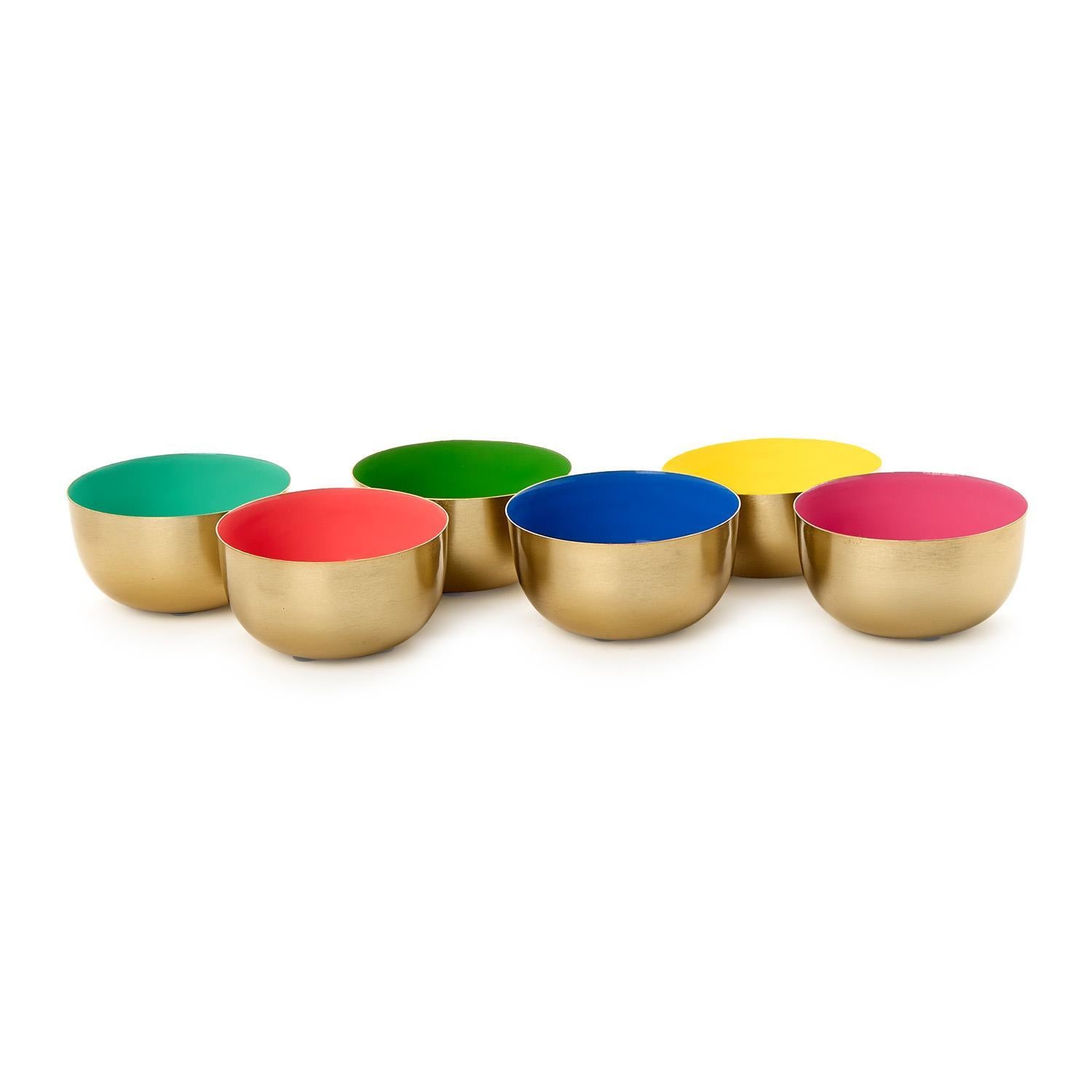 Color Pop Metal Bowls