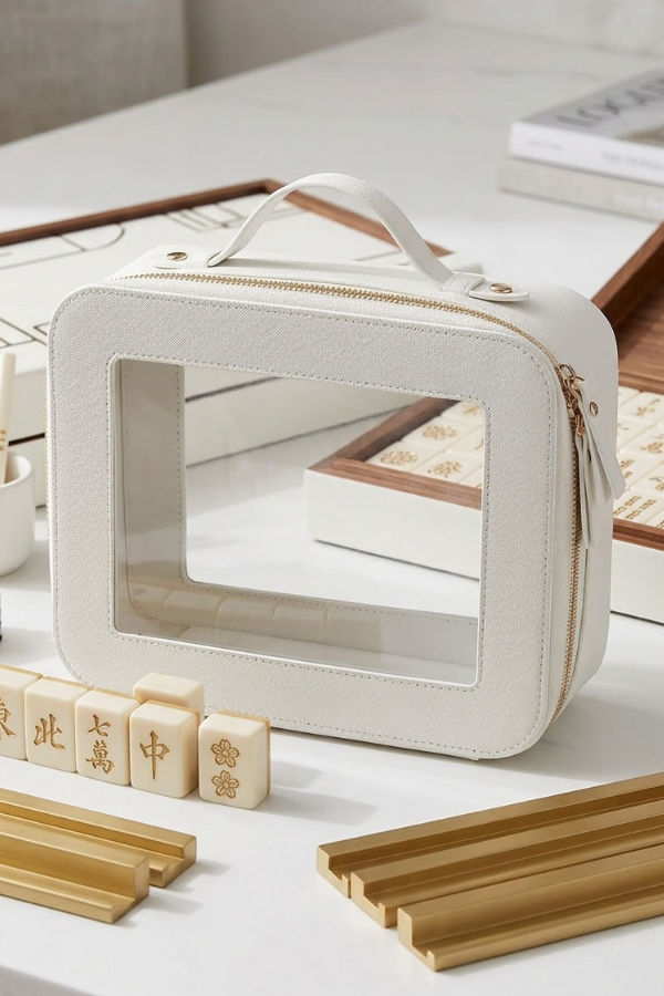 Mahjong Tile Case | White
