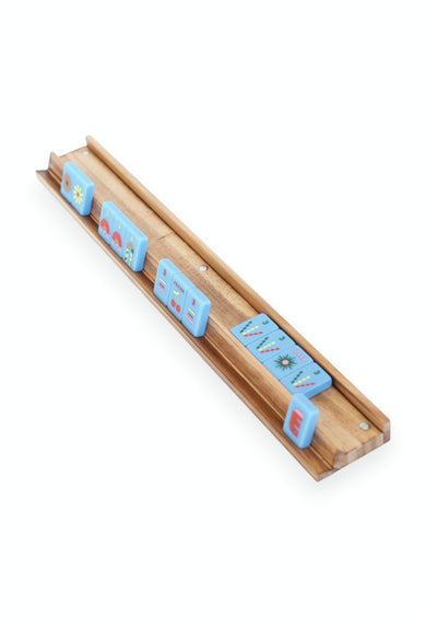 Mahjong Racks and Pushers | Oak
