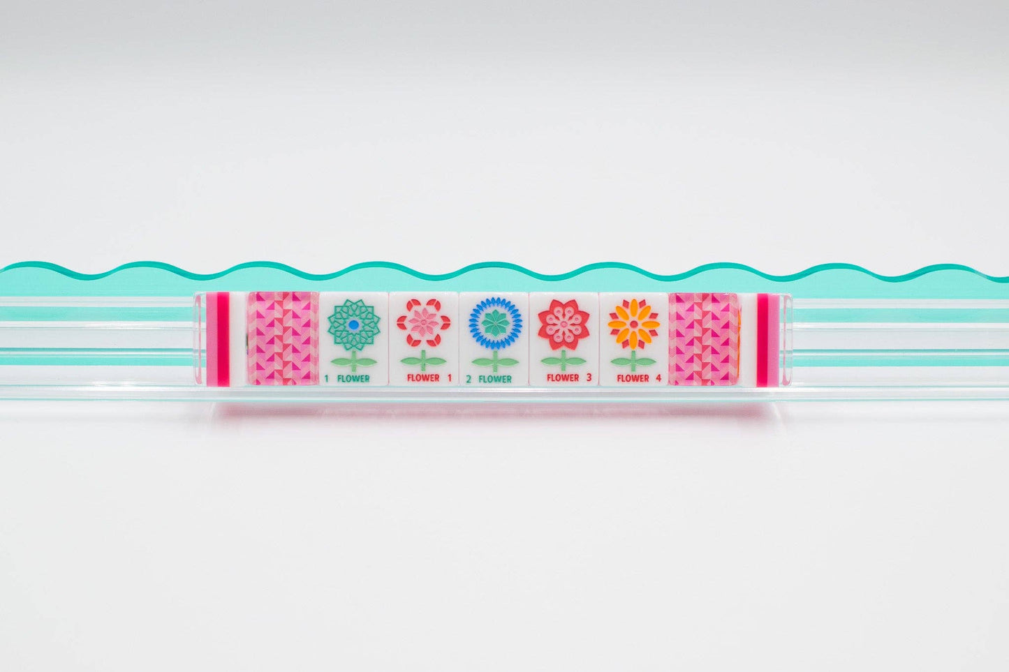 Mahjong Tile Set | Crystal Prism Pink