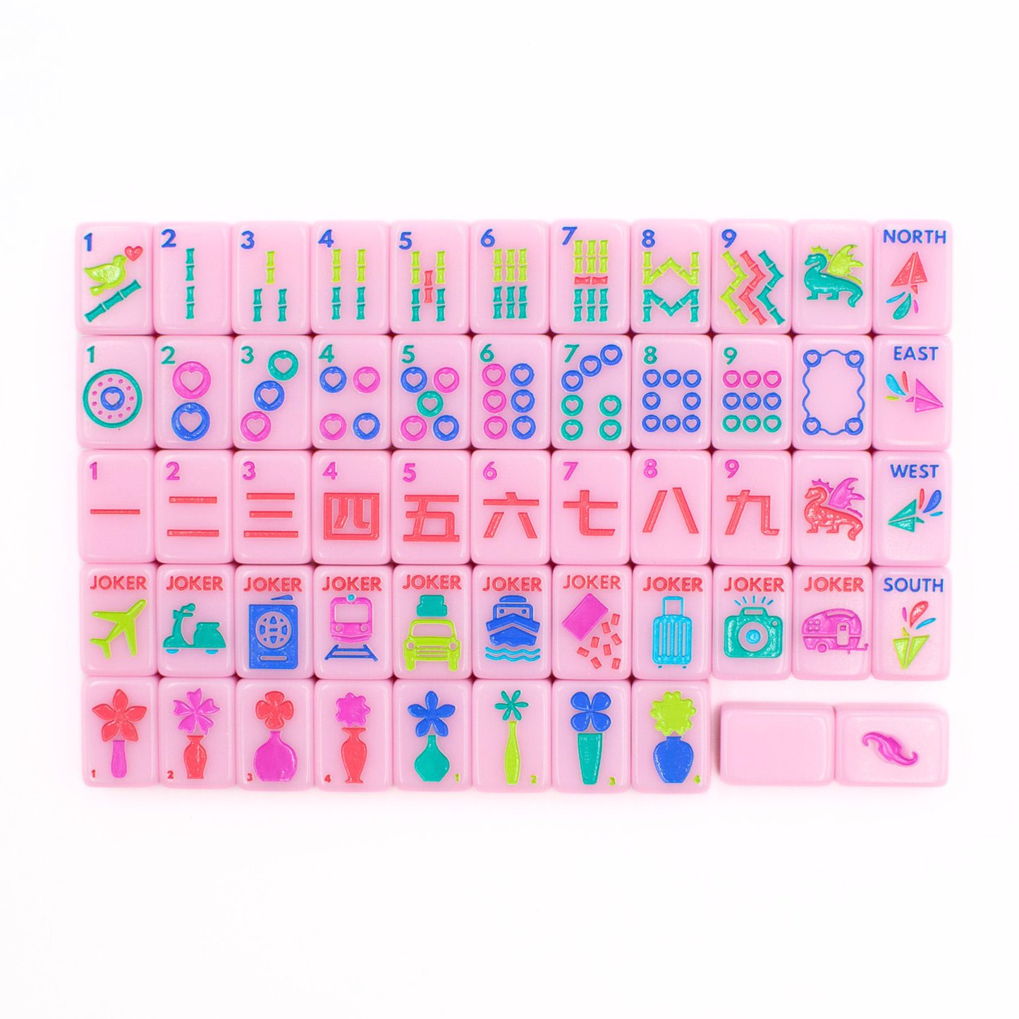 Mini Travel Mahjong | Pink Anywhere Series