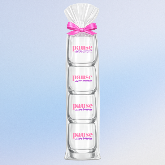 Stemless Wine Glass Set | Pause Nevermind