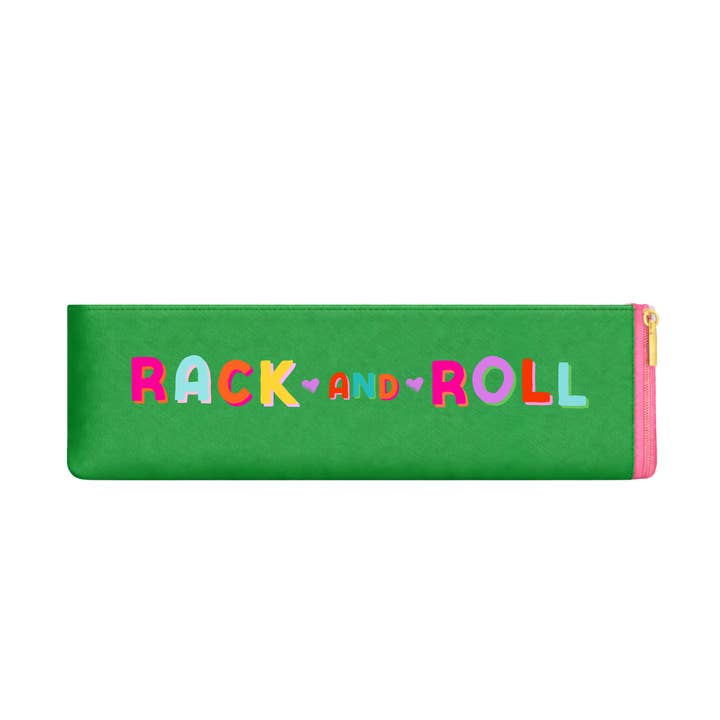 Mahjong Rack Storage Bag | Green Vegan Leather