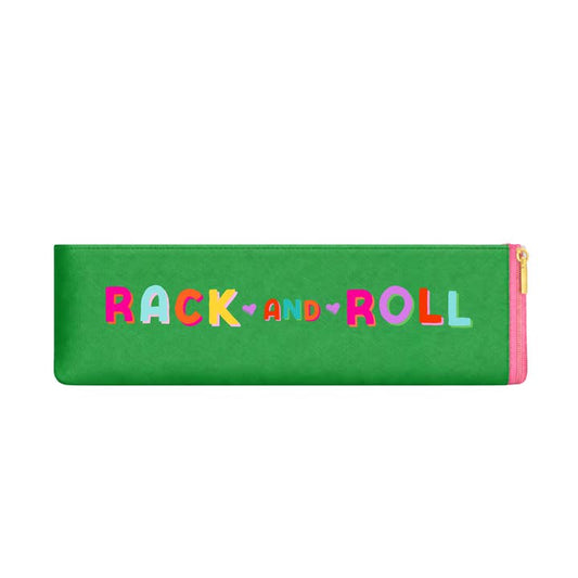 Mahjong Rack Storage Bag | Green Vegan Leather