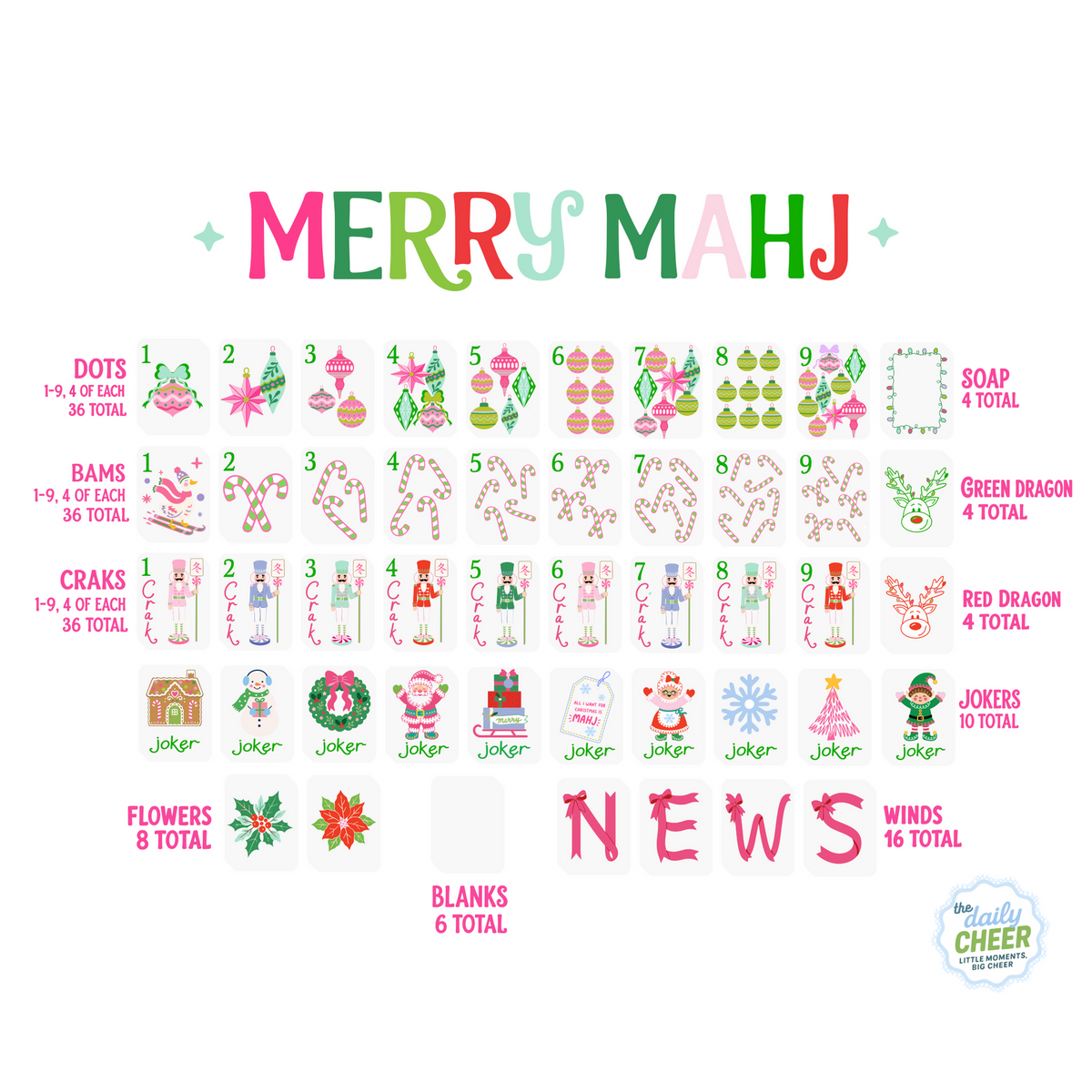 Mahjong Tile Set | Merry Mahj