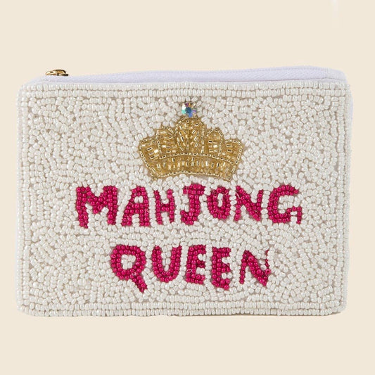 Mahjong Queen Coin Purse| Seed Beaded