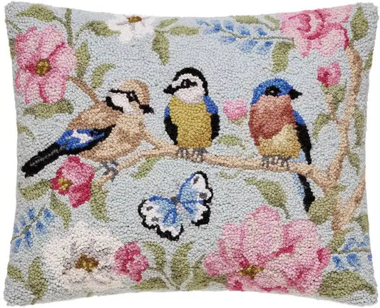 Mahjong Hook Pillow | Chinoiserie Birds