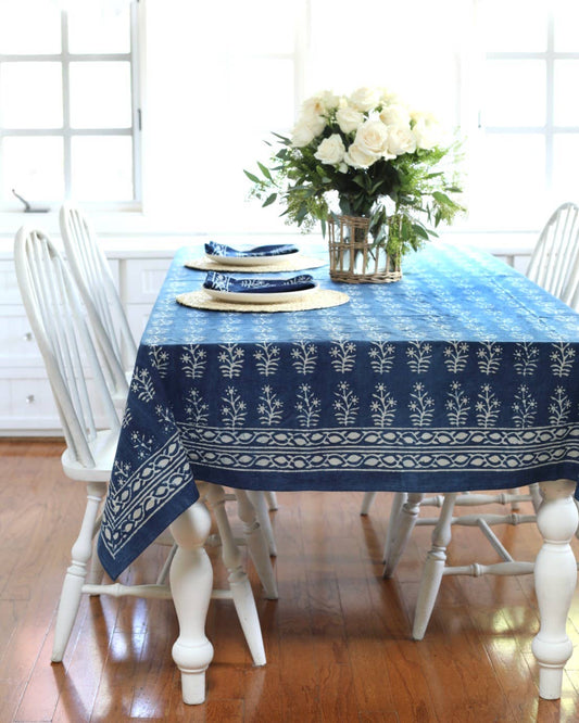 Indigo Manor Lawrence Tablecloth